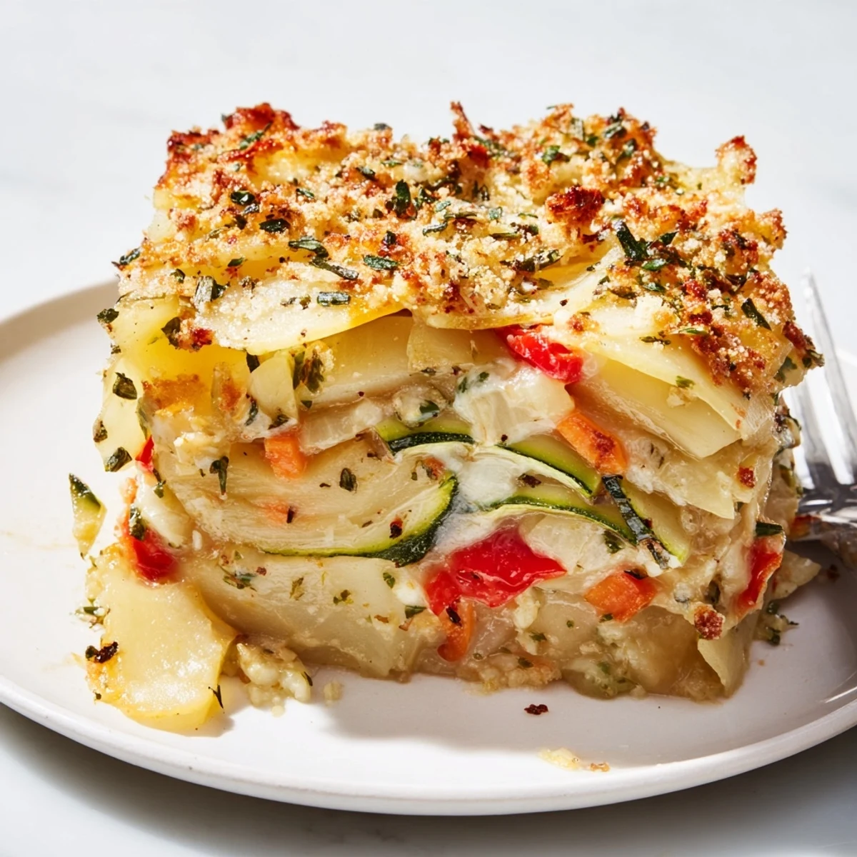 Kartoffel Gemüse Gratin Französisch